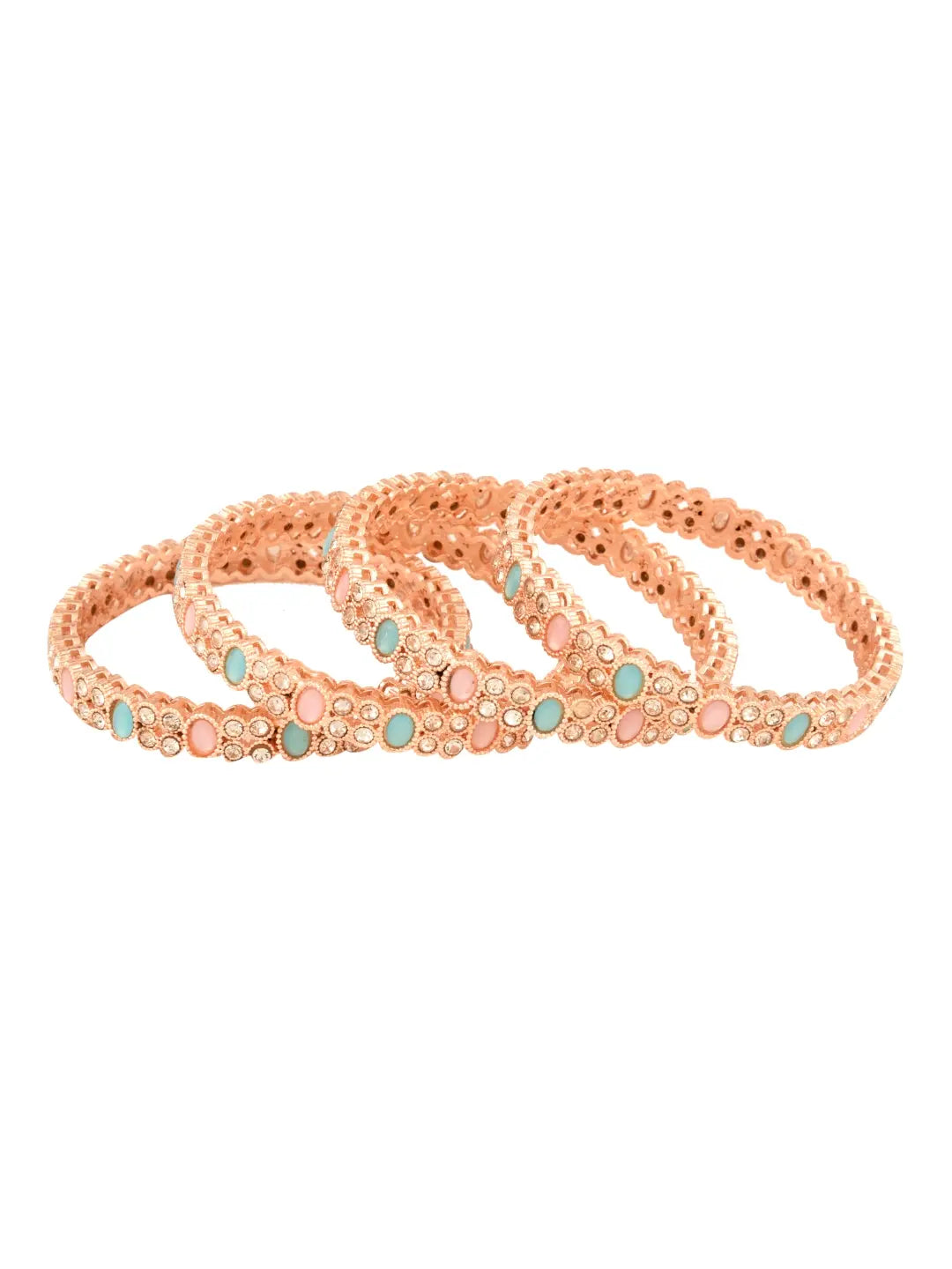 Gold Plated Pastel Bangles